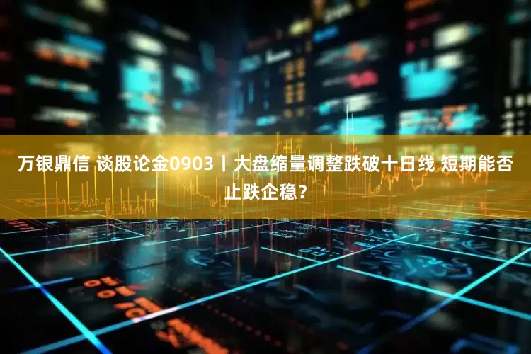 万银鼎信 谈股论金0903丨大盘缩量调整跌破十日线 短期能否止跌企稳？